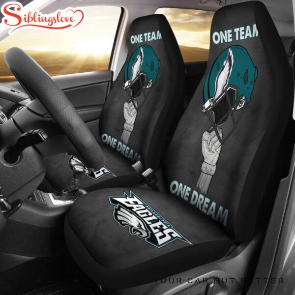 One Team One Dream Eagles Football Team Car Seat Covers