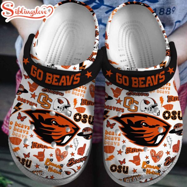 Oregon State Beavers NCAA Sport Clogs Shoes Comfortable For Men Women