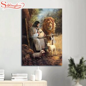 Painting Lion Of Judah Lamb…