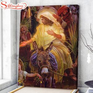 Palm Sunday Jesus Canvas Poster…