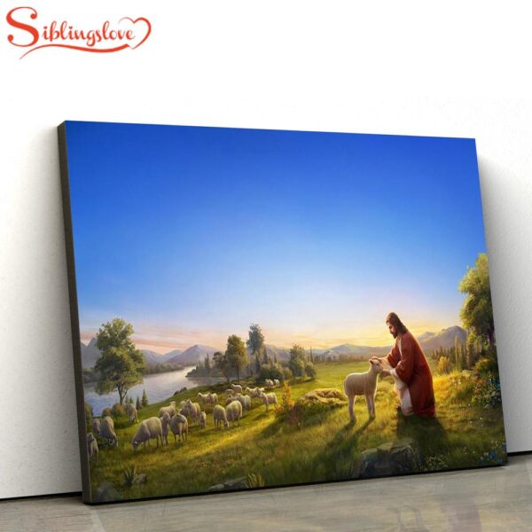 Parable Of The Lost Sheep Jesus Canvas Wall Art