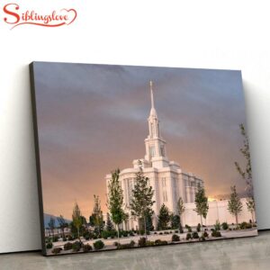 Payson Temple Eventide Canvas Wall…