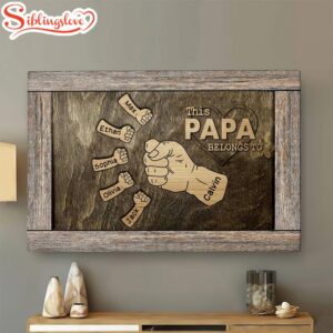 Personalized Papa Canvas Wall Art…