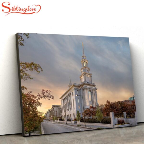 Philadephia Temple Avenue Canvas Wall Art Jesus Christ Picture Canvas Christian Wall Art