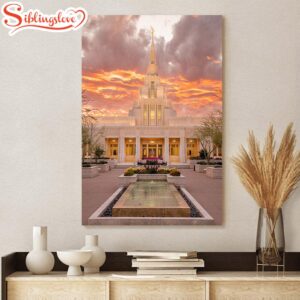 Phoenix Arizona Temple Fiery Sky…