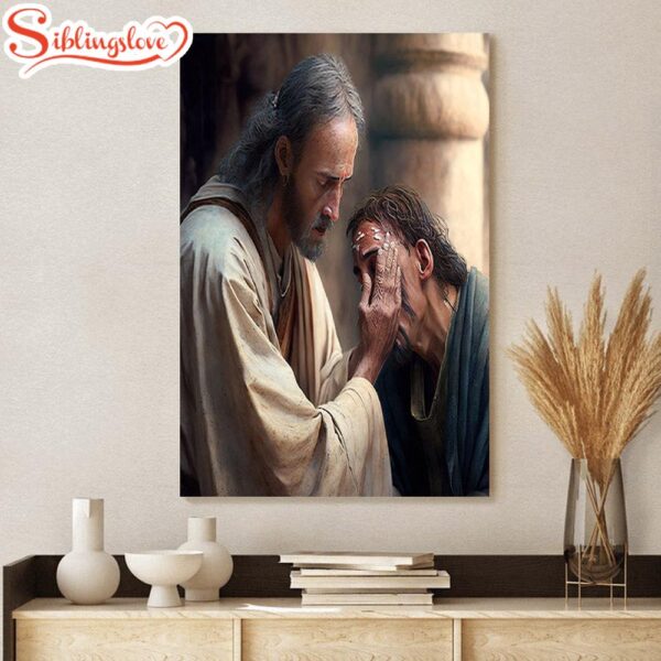 Picture Of Jesus Healing Leper Jesus Canvas Art