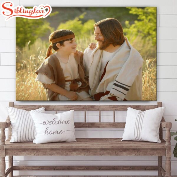 Pictures Of Jesus With Children Of Such Is The Kingdom Of Heaven 1 Canvas Wall Art