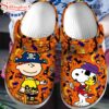 Pirates Charlie Brown And Snoopy Halloween Pumpkin Clogs Shoes Cartoon Clogs