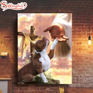 Pitbull God Hand Canvas Canvas…