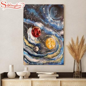 Planets Painting Canvas Wall Art