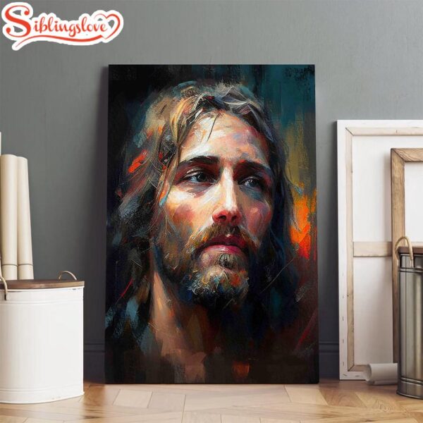 Portrait Of Jesus Christ Canvas Prints Jesus Christ Art Christian Canvas Wall Decor