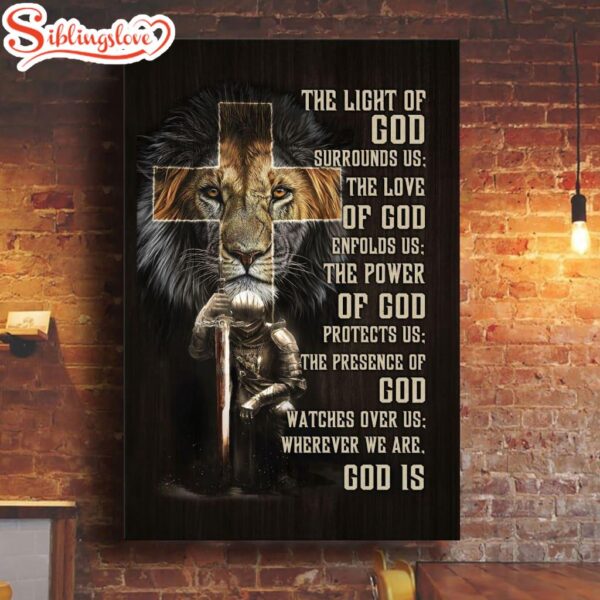 Prayer For Protection Warrior Lion Of Judah Canvas Art