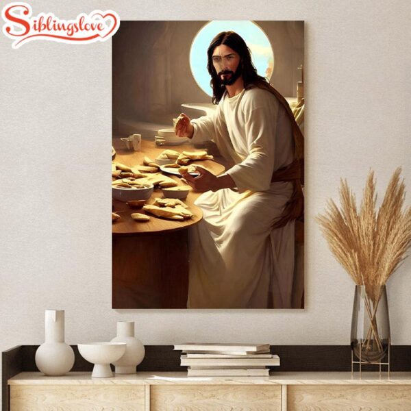 Premium Generated Art Jesus The Bread Of Life Jesus Canvas Art