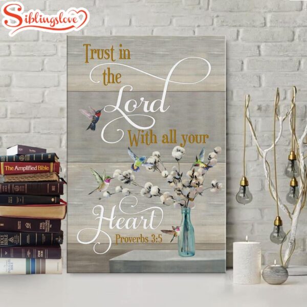 Proverbs 35 Hummingbird Scripture Christian Canvas Art