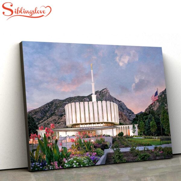 Provo Temple Holy Places Series Canvas Wall Art Jesus Christ Picture Canvas Christian Wall Art