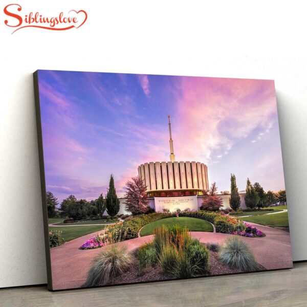 Provo Utah Temple Canvas Wall Art Jesus Christ Picture Canvas Christian Wall Art