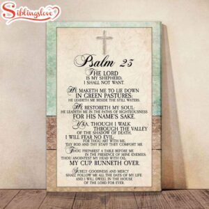 Psalm 23 Bible Verse Canvas…