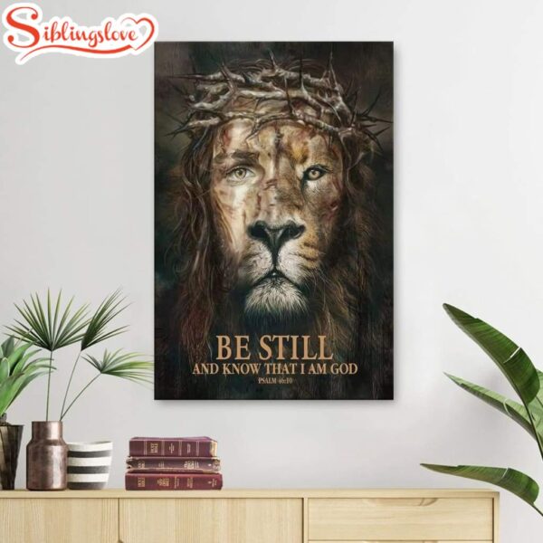 Psalm 4610 Be Still And Know That I Am God Canvas Art