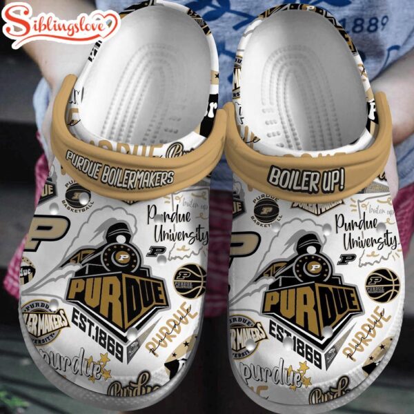 Purdue Boilermakers Basketball NCAA Sport Clogs Shoes Comfortable For Men Women