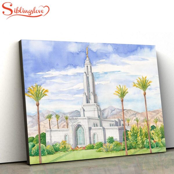 Redlands Temple Canvas Wall Art Jesus Christ Picture Canvas Christian Wall Art