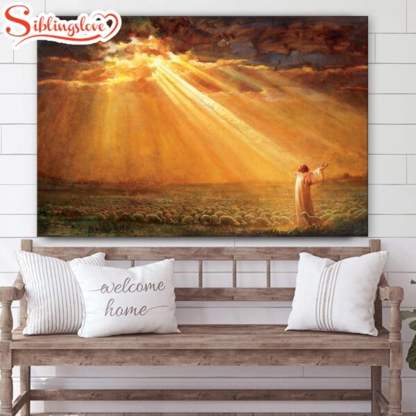 Rejoice In His Light Canvas Wall Art