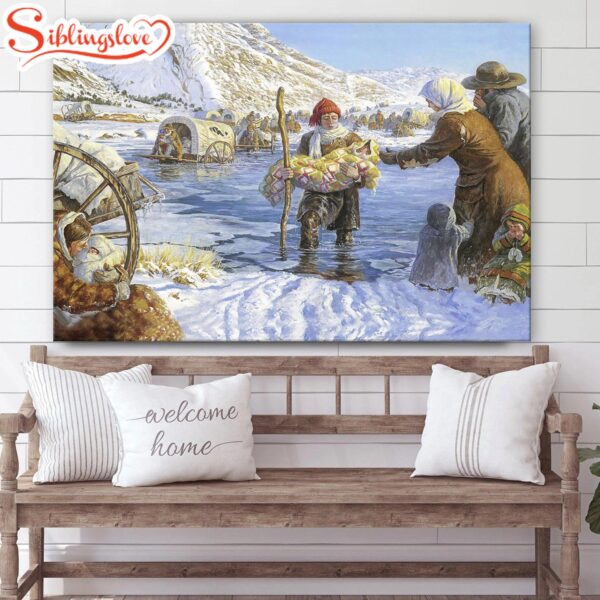 Rescue At The Sweetwater Canvas Wall Art