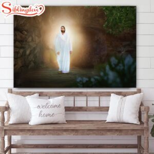 Resurrected Jesus Christ Comes Canvas…