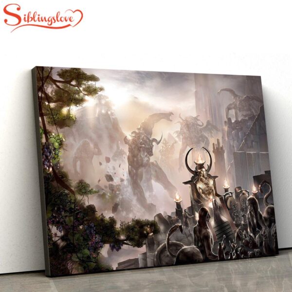 Rise Of The Nephilim Christian Art Premium Matte Jesus Canvas Pictures