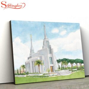 Rome Italy Temple Canvas Wall…