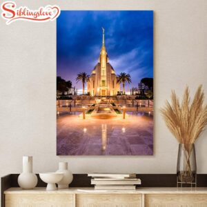 Rome Temple Evening Glow Canvas…