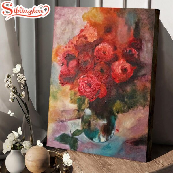 Roses Painting Canvas Wall Art