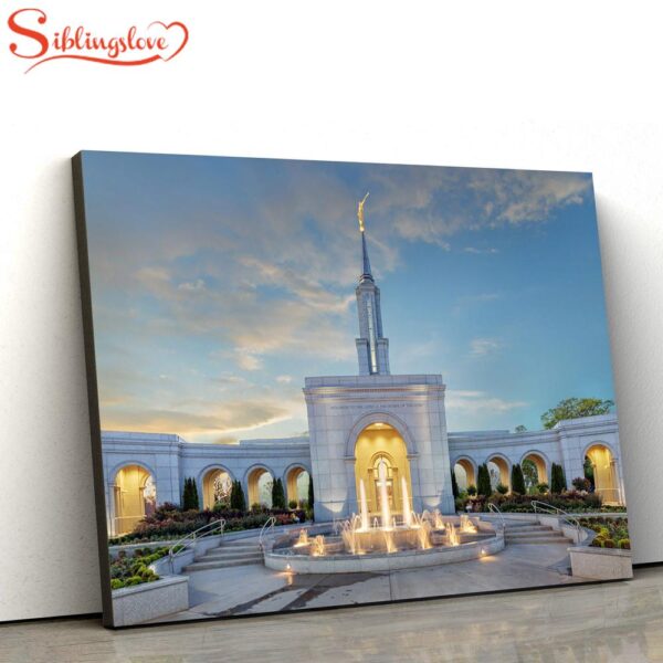 Sacramento Temple Tranquility Canvas Wall Art Jesus Christ Picture Canvas Christian Wall Art