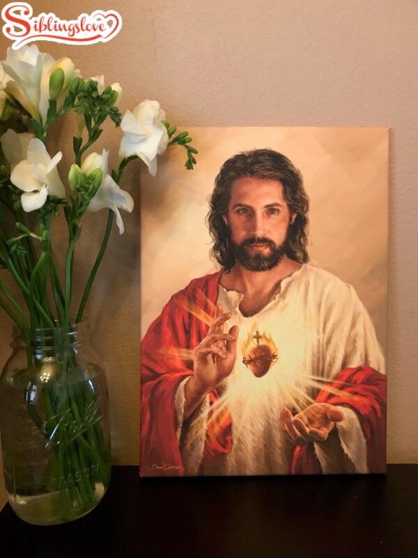 Sacred Heart Of Jesus Canvas Wall Art