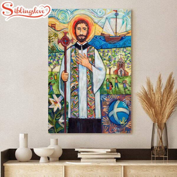 Saint Francis Xavier Canvas Poster Religious Wall Decor