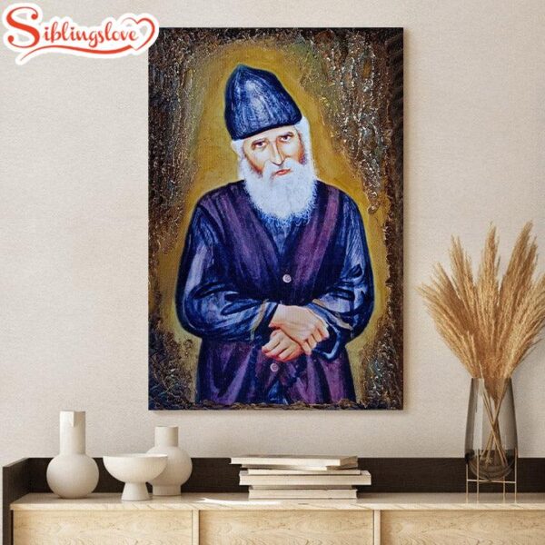 Saint Paisios of Mount Athos Orthodox Canvas Wall Art