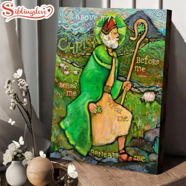 Saint Patrick Canvas Poster Religious Canvas Wall Art