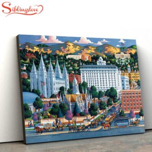 Salt Lake Temple Square Canvas…