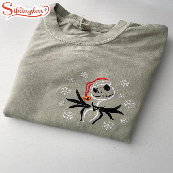 Santa Jack Skellington Embroidered SweatShirt