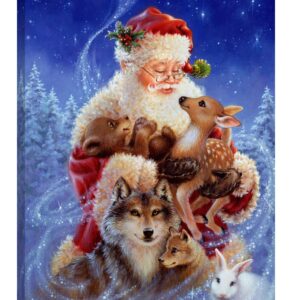 Santa’s Little Friends Canvas Wall…