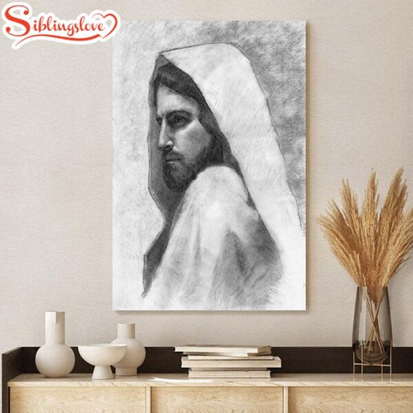 Savior Sketch Canvas Wall Art