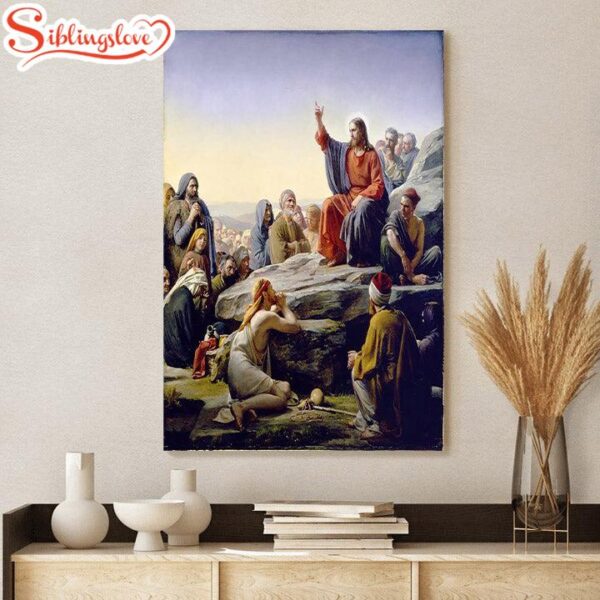 Sermon On The Mount Canvas Wall Art Print Decor