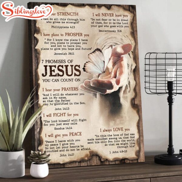 Seven Promises Of Jesus Canvas Wall Art