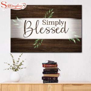 Simply Blessed Wall Art Canvas,…