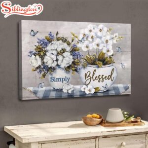 Simply Blessed Wall Art Canvas,…