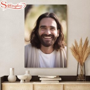 Smiling Jesus Jesus Canvas Pictures