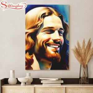 Smiling Jesus On Canvas Jesus…