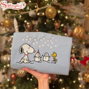 Snoopy Christmas Women Embroidered Sweatshirt…