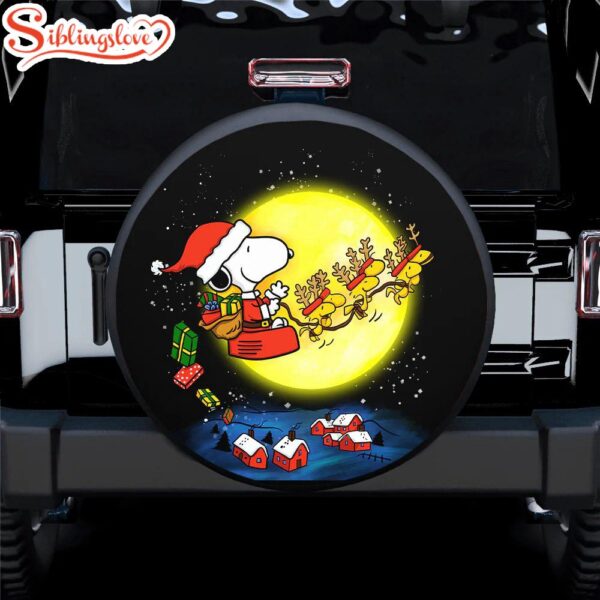 Snoopy Christmas Spare Tire Cover Gift For Campers