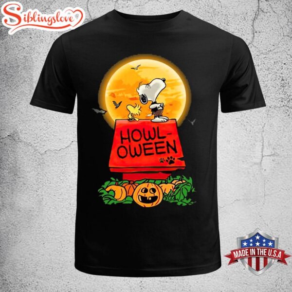 Snoopy Dog Happy Halloween Pumpkin Unisex T-Shirt