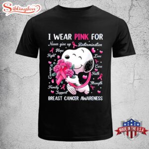 Snoopy Dog I Wear Pink…